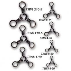 Tsunami Stainless Steel Three Way Swivel T3WS