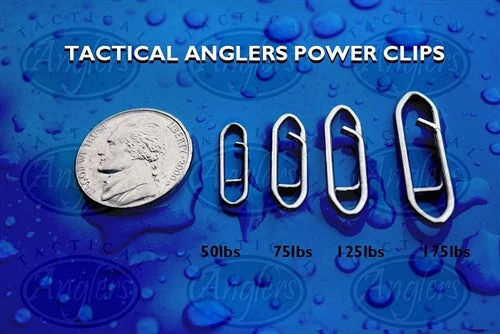 Tactical Anglers Power Clips Fast Snaps, 25 To 175lb Test 8 Tactical Anglers Power Clips Fast Snaps, 25 To 175lb Test
