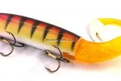 Tyrant Jerkbait, 14", 8 Oz 4/0 Wide Gap Trebles, W/Replacable Tail