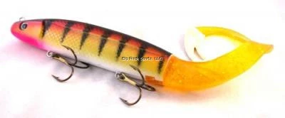 Tyrant Jerkbait, 14", 8 Oz 4/0 Wide Gap Trebles, W/Replacable Tail 3 Tyrant Jerkbait, 14", 8 Oz 4/0 Wide Gap Trebles, W/Replacable Tail