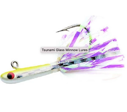 New Arrivals Tsunami Glass Minnow Fluke/Flounder Jigs -Original & Round Bend 6 New Arrivals Tsunami Glass Minnow Fluke/Flounder Jigs -Original & Round Bend
