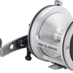 Penn US Senator Conventional Reel, Black/Silver, 5+1, 4.3:1, Mono:30/380, 40/320