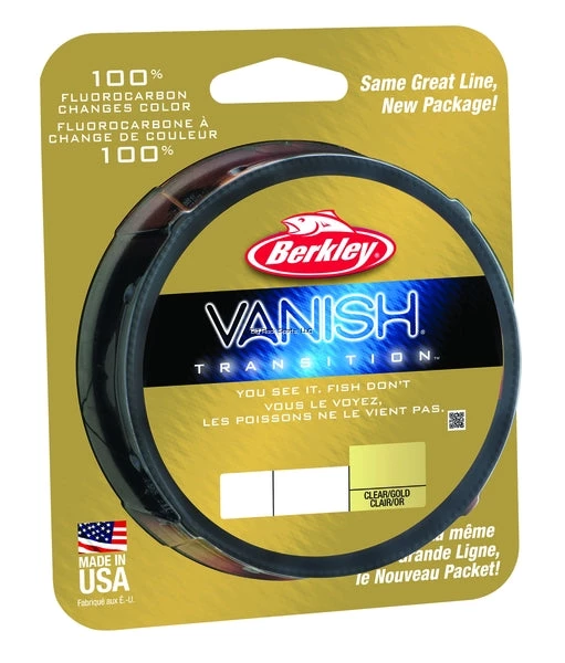New Arrivals Berkley Vanish Transition Fluorocarbon Line Filler Spool Clear Gold 6 New Arrivals Berkley Vanish Transition Fluorocarbon Line Filler Spool Clear Gold